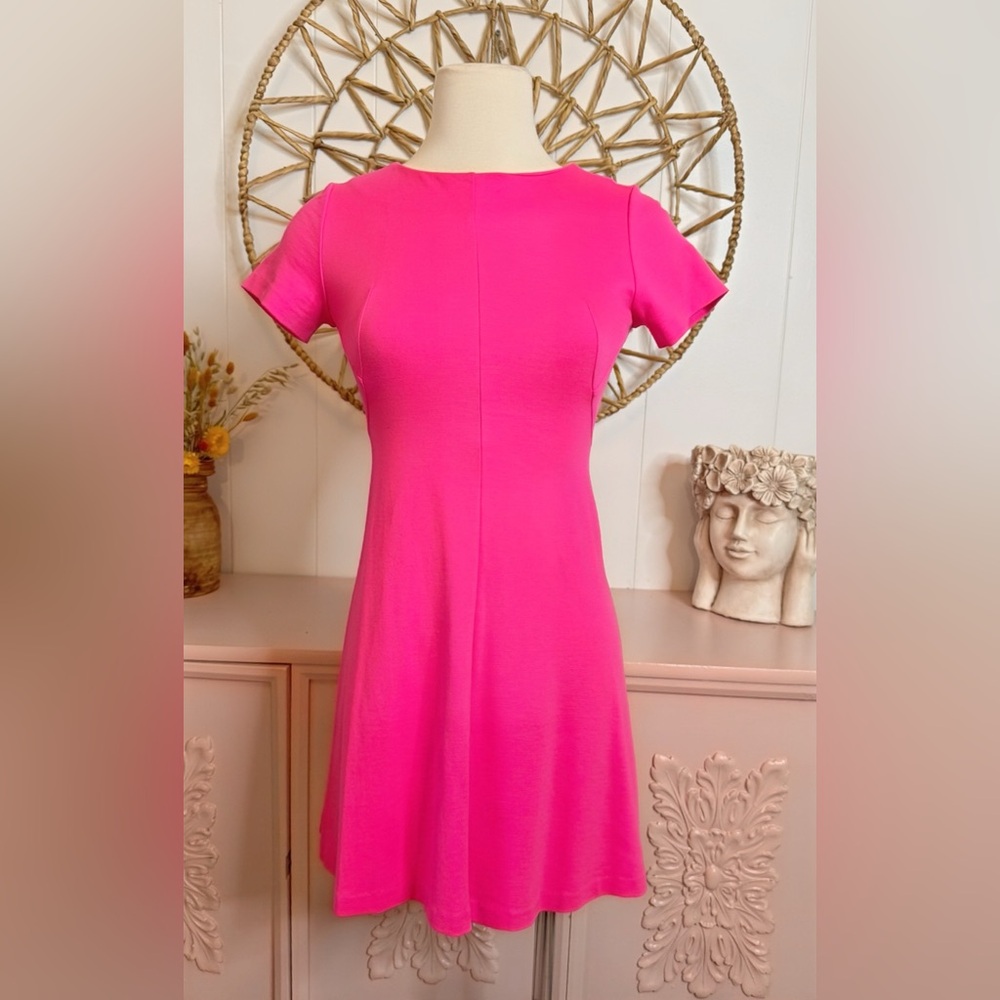 Amanda Uprichard Vibrant Pink‎ Mini Dress